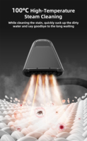 Grado Industrial 100 ° Extractor de Vapor de Alta Temperatura Profesional de 1650W, Máquina de Limpieza Profunda de Telas y Sofás para Uso Comercial en Hoteles