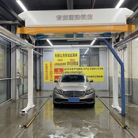 Système de lavage de voiture électrique sans contact à détection automatique 360°, construction en acier, édition de luxe, garantie de 3 ans