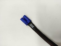 Câble de charge KST-M009 EC5 mâle 4,0 mm en silicone moulé, 600 mm, cuivre étamé, tressé nylon, pour drones, 12V