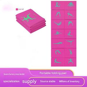Tapis de yoga pliable léger et imperméable en TPE haute densité, écologique, avec logo personnalisé Yx Wholesale, idéal pour les voyages - Product Image 4