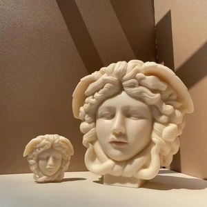 Wholesale Huge Medusa Candle Mold Silicone Mold Greek Mythology Scented Candle Plaster <b>Soap</b> Mold Resin - Product Image 1