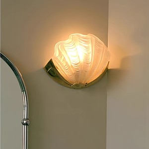 Lampe murale de style français avec abat-jour en verre, lumière LED, base d'ampoule E26, pour salon, chambre à coucher, hôtel - Product Image 3