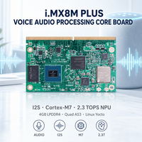 Module système embarqué SMARC I.MX8M Plus avec carte de traitement audio vocal, I2S, Cortex M7, NPU 2.3 TOPS, 4 Go LPDDR4, Quad A53, Linux Yocto
