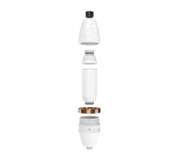Filtre de douche anti-calcaire et purificateur d'eau pour l'élimination du chlore résiduel, avec rappel annuel pour usage domestique en salle de bain
