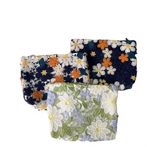 Bolsa de Viaje de Gran Capacidad para Mujer, Bolsa de Almacenamiento de Joyas, Bolsa de Maquillaje con Encaje, Fábrica BSCI - Product Image 5