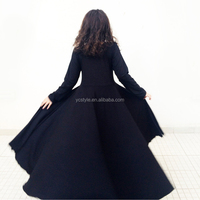 Robe de performance scolaire en coton personnalisée, couleur unie, élégante, pour la danse de louange, pour filles et enfants