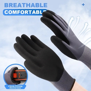 Gants de travail en nitrile microfoam sablé 15 jauges, compatibles écran tactile, coque en nylon, certifiés CE EN388 4131, pour l'assemblage en entrepôt - Product Image 6
