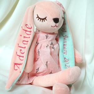 Peluche Lapin Brodé en Velours Etsy avec Rembourrage en Coton Doux, 31cm-50cm, Cadeau pour Enfants de 8 à 13 Ans - Product Image 1