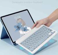 Étui de protection pour tablette iPad Air, Pro et Mini, magnétique, sans fil, pliable, avec stylet, housse pour clavier