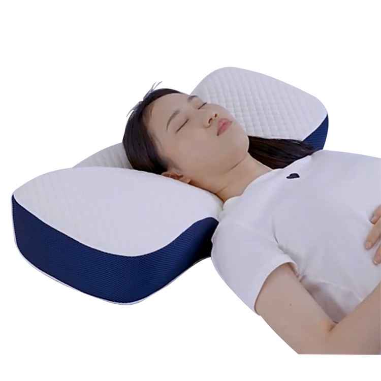 Almohada ortopédica ergonómica de cuello de espuma viscoelástica