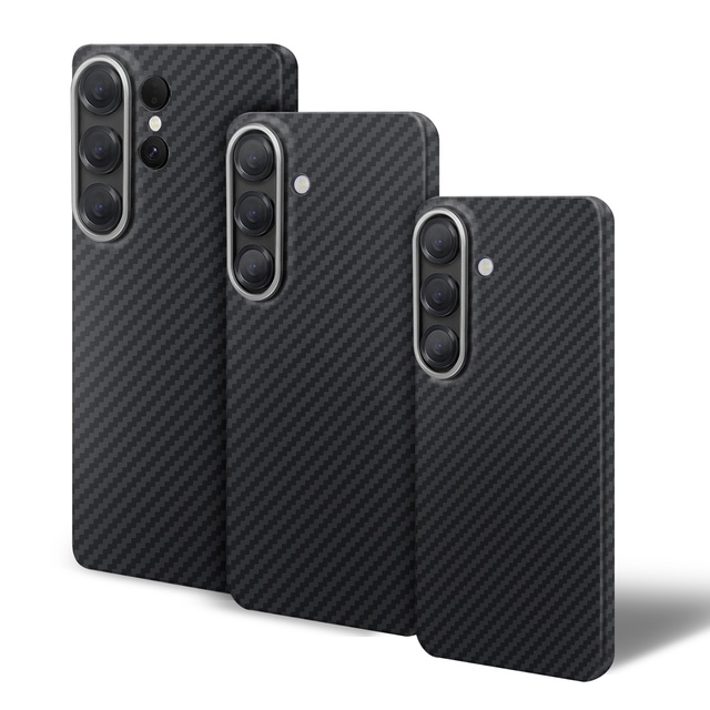Premium Luxury 1500D Aramid Fiber Phone Case for S24 S25 S26 Magnetic Wireless Charging Compatible Shockproof Slim Cover