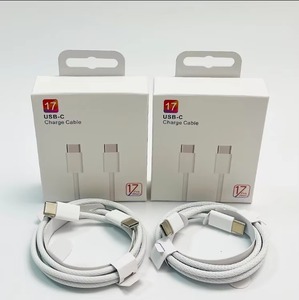 Durable Nylon Braided 1M 60W Type‑C <b>to</b> Type‑C High Speed Fast Charging <b>Cable</b> for iPhone 15 16 17 Mobile Smart Phones - Product Image 1