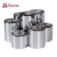 Cinta de Transferencia Térmica de Cera/Resina para Impresora de Etiquetas de Códigos de Barras, Compatible con TTR, 40-110*300, Venta al Por Mayor de Fábrica