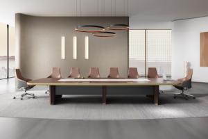 โต๊ะประชุมสำนักงานทันสมัยหรูหรา ลดราคาพิเศษ เฟอร์นิเจอร์ไม้สำหรับการเจรจาอเนกประสงค์ สำหรับห้องประชุมสำนักงานเชิงพาณิชย์ - Product Image 3