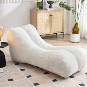 Ensemble de meubles de salon modernes en tissu avec rangement, canapé confortable, fauteuil et table basse pour appartement - Product Image 4