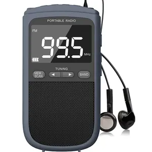 Radio portatili AM FM Radio tascabile con altoparlante e Jack per cuffie