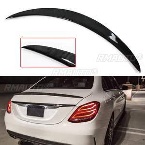 Nouvelle aileron arrière en fibre de carbone véritable pour coffre de voiture, extension d'aileron pour Benz W205 C300 C400 4 portes 2015-2019 - Product Image 1