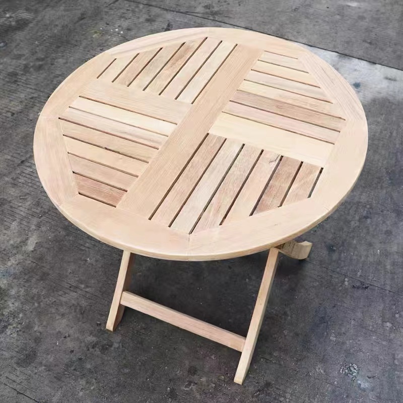 New fashion outdoor furniture garden patio teak wood folding table with arm chairs