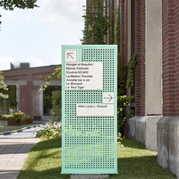 Panneau de pylône extérieur personnalisé-panneau publicitaire d'orientation d'affaires pour la marche dans la rue panneau d'affichage fabriqué