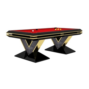 2024 precio barato popular hogar usado 7 pies 9 pies V piernas mesa <span class=keywords><strong>de</strong></span> <span class=keywords><strong>billar</strong></span> <span class=keywords><strong>de</strong></span> comedor <span class=keywords><strong>de</strong></span> madera maciza para la <span class=keywords><strong>venta</strong></span> - Product Image 5