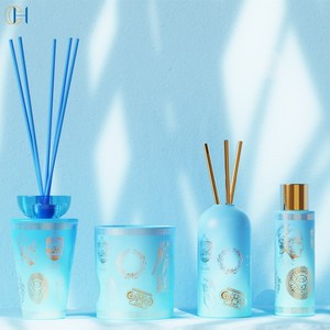 C & H OEM ODM gradiente di colore <span class=keywords><strong>divino</strong></span> Relax arredamento per la casa Set di candele curative olio essenziale Spray per camera e <span class=keywords><strong>diffusore</strong></span> di Reed - Product Image 2