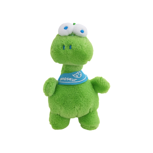 Set di 2 Peluche Dinosauro Verde e Rosa, Bambola con Occhi Mobili per Regali di Natale e Regalini per Bambini - Product Image 2