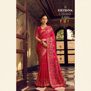 Designer Pure Soie Douce Avec Design Traditionnel Zari Travail Avec Glam Finition Douce avec Belle Blouse, Wedding Wear Saree. - Product Image 1