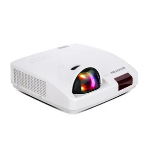 Byintek projetor c600wst holográfico de led, grande projetor 3lcd com holograma 3d para educação, arte corporativa