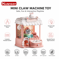 Kit de machine à griffes mini KZHM pour enfants, amusant, à monnayeur, pour œufs surprise, jouets éducatifs STEM, pour l'intérieur et l'extérieur, avec mini-jouets en peluche