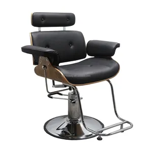 DTY斜倚欧洲造型椅斜倚发廊黑色理发师美容设备