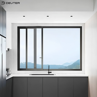 Fenêtres coulissantes parallèles en aluminium minimalistes haute performance à cadre fin et robuste pour projets résidentiels haut de gamme