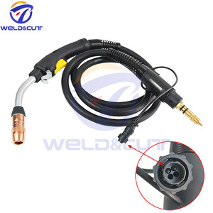 Q40 btb "B" loạt 400A CO2 làm mát bằng không khí MIG Hàn ngọn đuốc mille trung tâm kết nối súng - Product Image 2