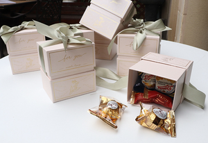 Caja de regalo de boda para invitados, pendientes de cinta, embalaje de joyería, Cajas de Regalo, juego de caja de regalo para mujer - Product Image 6