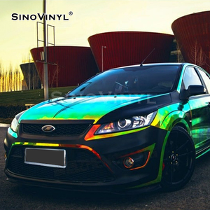 CR-05 Chrome arc-en-ciel Auto voiture vinyle saphir bleu holographique voiture vinyle pour Auto mystérieux brillant voiture emballage <span class=keywords><strong>Film</strong></span> - Product Image 5