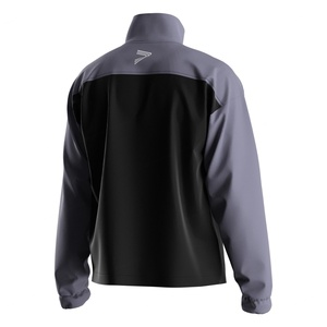 Veste pull pour homme avec fermeture éclair 1/3 et col montant, coupe ajustée pour la gym, la course et les vêtements de loisirs - Product Image 6