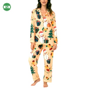 Pyjamas de Noël personnalisés pour la famille, plus de 100 motifs de Noël gratuits, pyjamas du printemps à l'hiver - Product Image 1