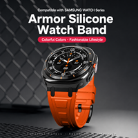 Correa de Reloj de Silicona Resistente, Correa Deportiva de Triple Capa Reforzada, Compatible con Samsung Galaxy Watch Ultra, Correas de Repuesto
