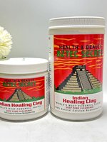 Masque facial en argile verte pour la réparation de la peau, l'élimination de l'acné et le nettoyage en profondeur des pores, secret aztèque américain original, soin indien.