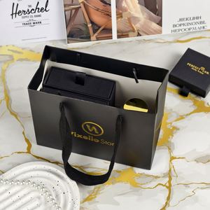 Sacs d'emballage en papier de luxe personnalisés avec logo, recyclables, avec impression UV et poignée en ruban pour bijoux - Product Image 5