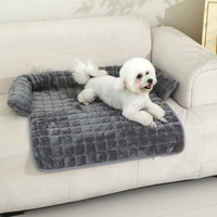 Coussin apaisant pour chien, housse de canapé pour meubles ou siège de voiture, protection avec housse lavable, coussin doux pour chien, lit intelligent pour animaux de compagnie