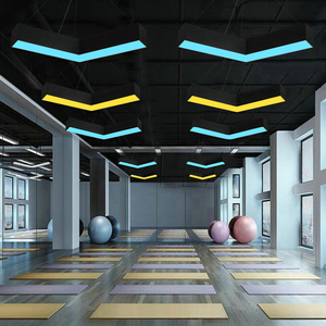 Lámpara Colgante LED en Forma de L para Oficina, Gimnasio, Pasillo, Estilo Industrial Simple, Diseño de Flecha, Cibercafé - Product Image 1
