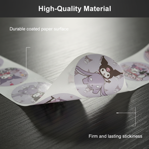 สติกเกอร์โลโก้ทรงกลมแบบกำหนดเอง, สติกเกอร์คุโรมิแบบม้วน, ฉลากปิดผนึกสำหรับห่อของขวัญ - Product Image 4