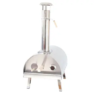 Factory direct sales hout gestookte rvs pizza oven