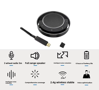 Microphone de conférence et haut-parleur avec prise de son à 360 degrés, sans fil 2.4G, batterie 8 heures pour petite salle de réunion, vente en gros fabricant