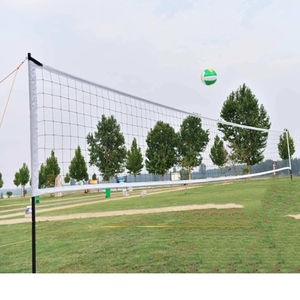 Suministro directo de fábrica, juego de combinación de red de voleibol de playa para exteriores, estante plegable para césped, Material PE portátil, 40cm de altura - Product Image 1