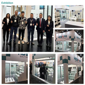 Porte intérieure en verre HDSAFE pour hôtel, toilettes, <span class=keywords><strong>chambre</strong></span>, salle de bain, avec charnières cachées, cadre en aluminium, verre <span class=keywords><strong>d</strong></span>époli de 8 mm, porte battante - Product Image 6