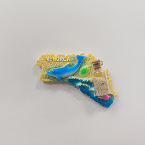 Imanes de Nevera con Botella de Cristal y Arena de Colores, Recuerdos Turísticos de Playa, Mallorca y <span class=keywords><strong>Menorca</strong></span>, Novedad 2026 - Product Image 2