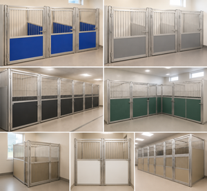 304 Stainless Steel HDPE Veterinary Heavy Duty Dog <b>Run</b> Kennel Commercial Pet Hotel Indoor Modular Dog Boarding Kennels Buildings - Product Image 2