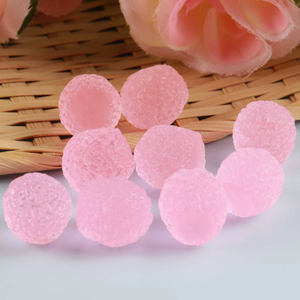 ลูกบอลเรซิ่นสีชมพูทรงกลม รูปทรงขนมหวานน่ารัก สำหรับงาน DIY และงานฝีมือ - Product Image 1