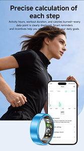 Bague Intelligente en Alliage avec Capteur G, Contrôle <span class=keywords><strong>de</strong></span> la Caméra, Fonction Télécommande pour iOS/Android, Suivi <span class=keywords><strong>de</strong></span> la Fréquence Cardiaque et du Sommeil - Product Image 4
